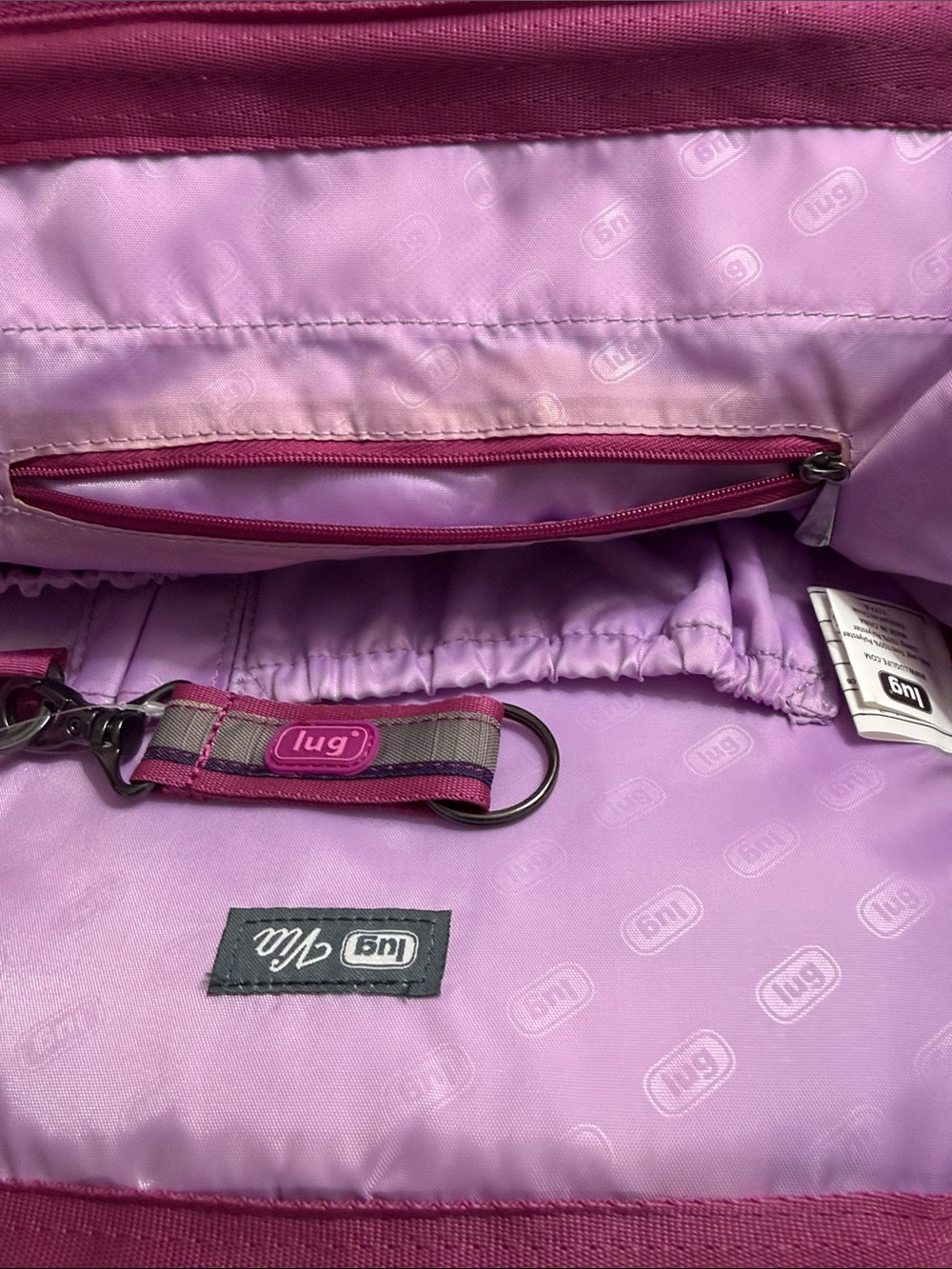 Striped Pink & Purple Utility Backpack from LUG - Picture 8 of 9